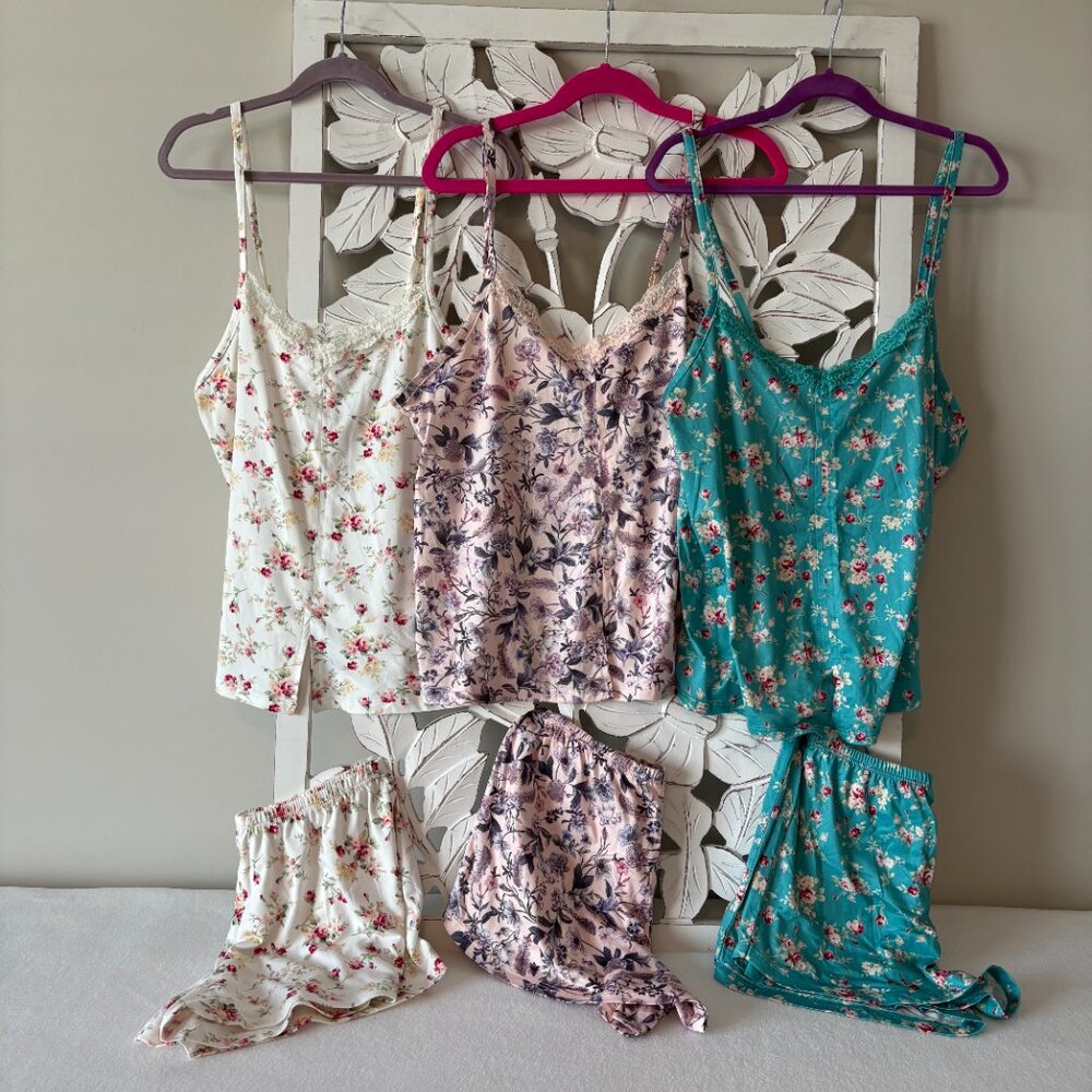 3 Flora Nikrooz Summer Sleep Sets - NWOT